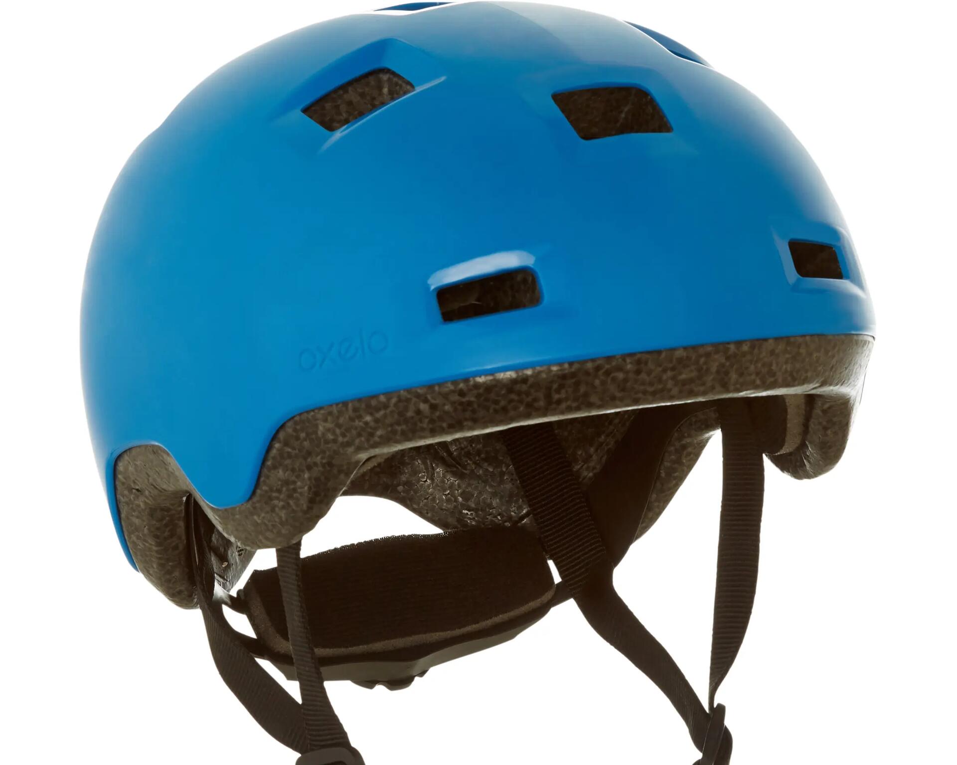 CASQUE ROLLER SKATEBOARD TROTTINETTE B100 BLEU PASTEL OXELO