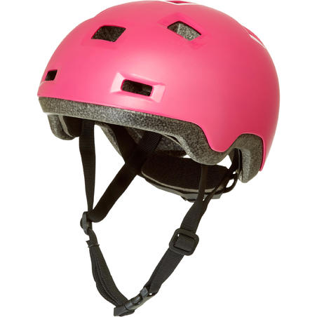 Kids' Inline Skates Skateboard Scooter Helmet B100 - Pink