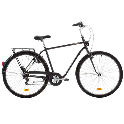 
      Elops 500 High Frame City Bike - Black
  