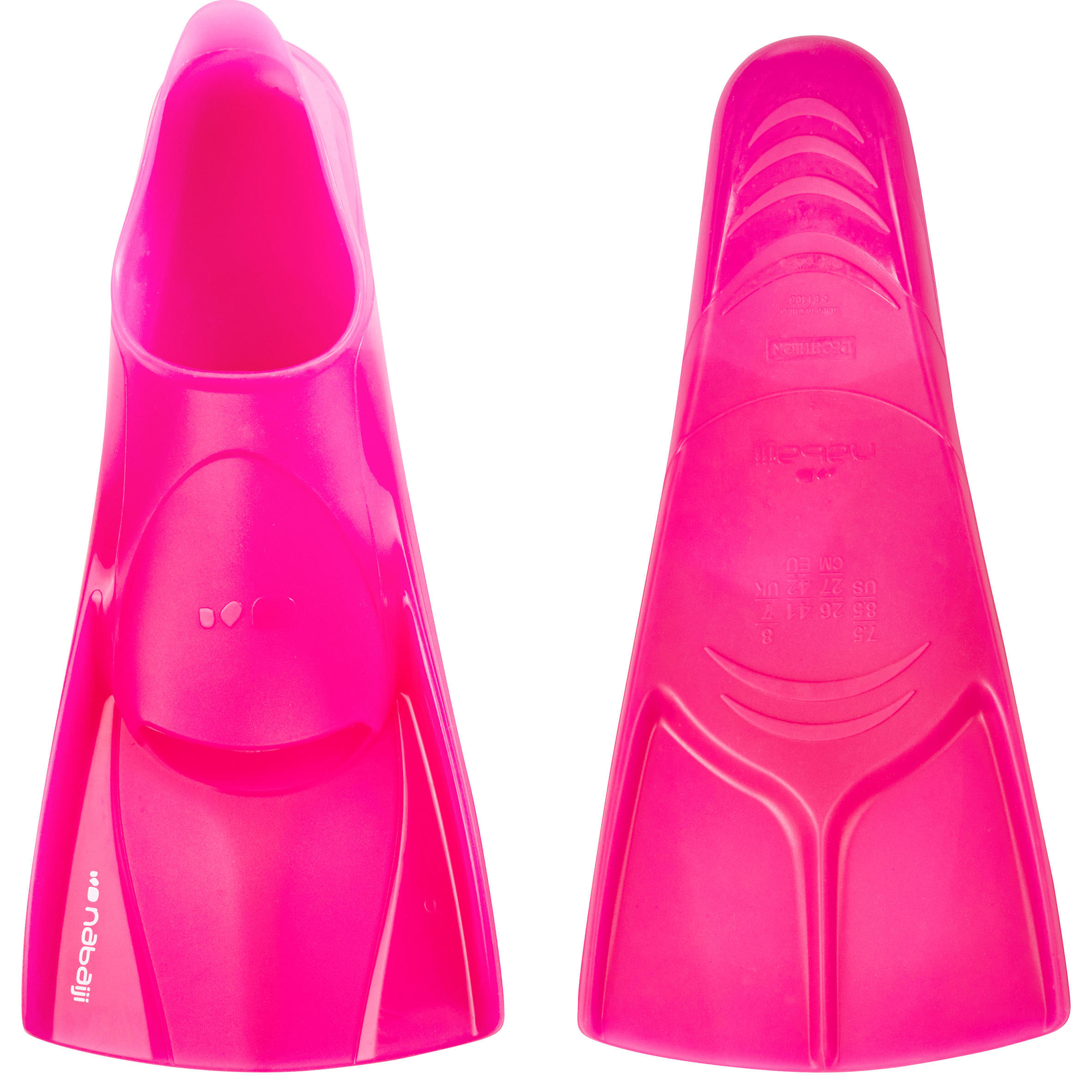 Silifin short swim fins, pink 2/4