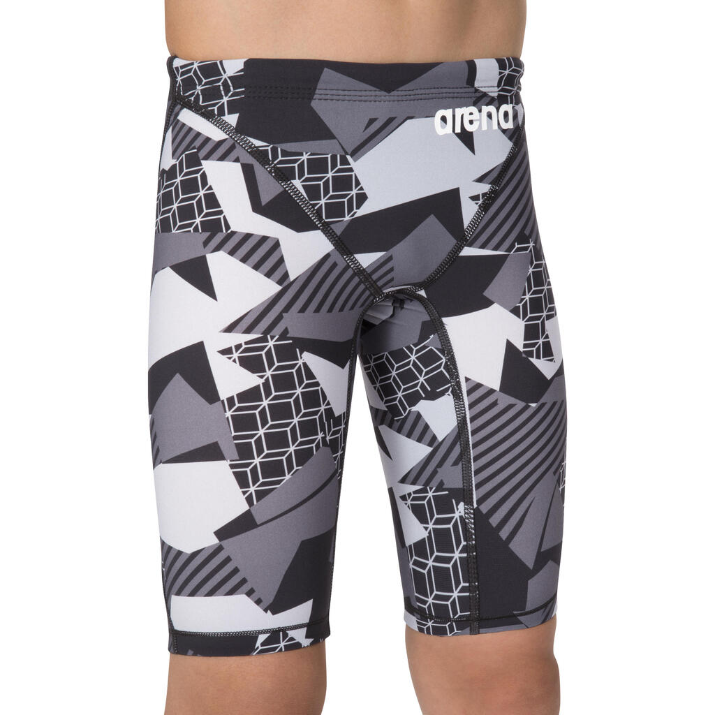 FINA POWERSKIN ST 2.0  BOY'S SWIMMING JAMMERS BLACK/GREY