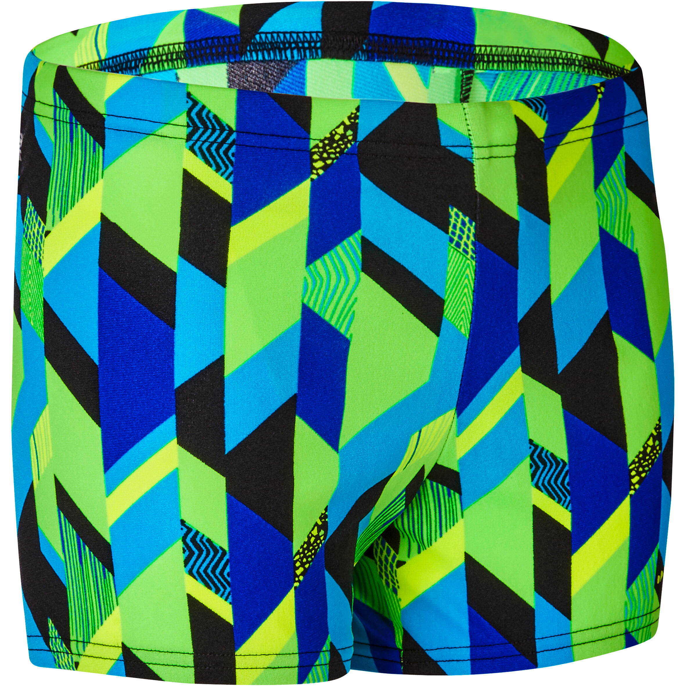 

500 Boys' Boxer Print Swim Shorts - Allafribo Blue -  By NABAIJI | Decathlon