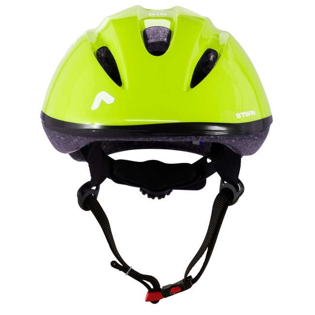 Kask miejski na rower 300 DLA DZIECI ZIELONY BTWIN Kaski rowerowe