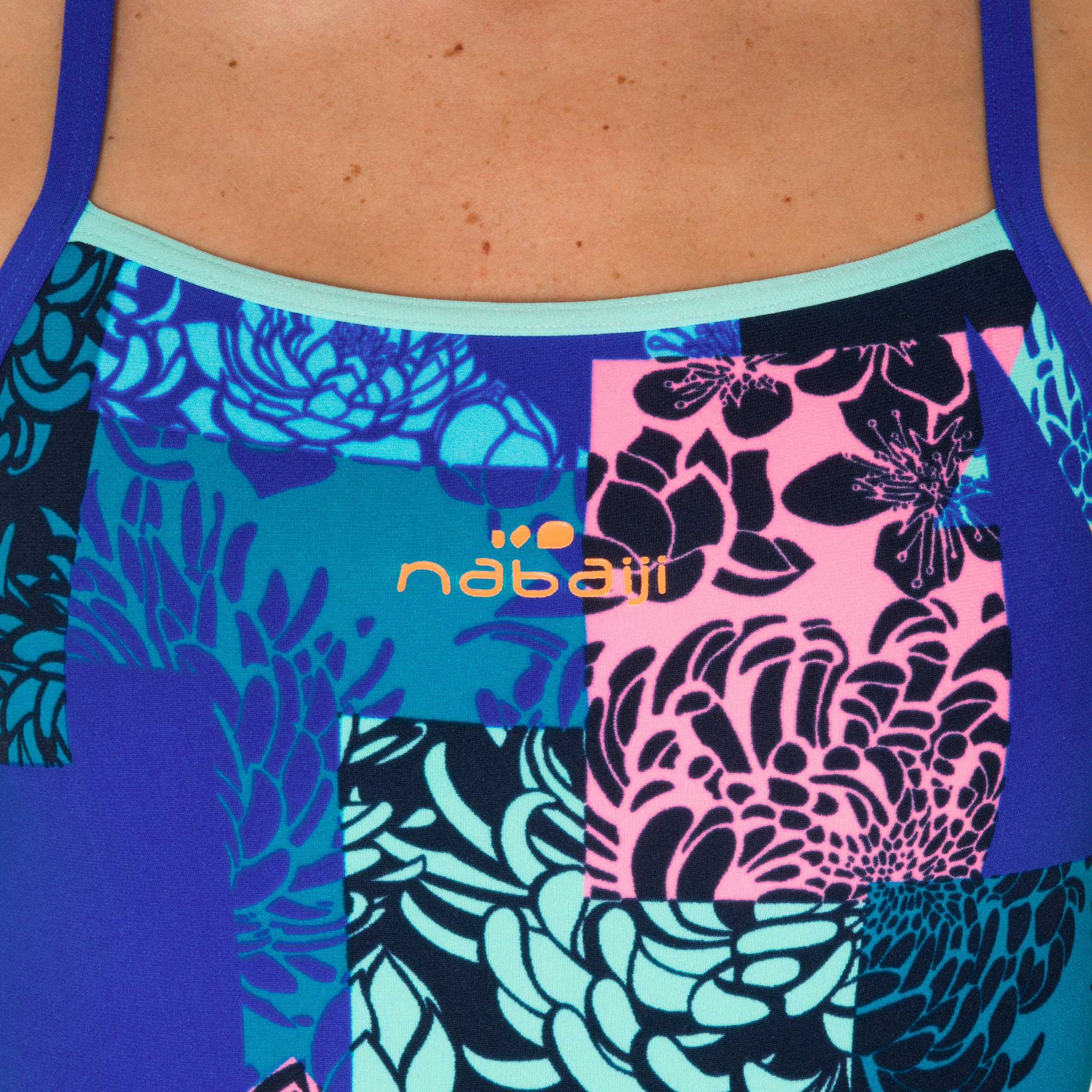 Jade Women's Ultra Chlorine Resistant One-Piece Swimsuit - Blue 4/5