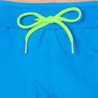 100 BASIC MEN'S SWIMMING SHORTS - LIGHT BLUE