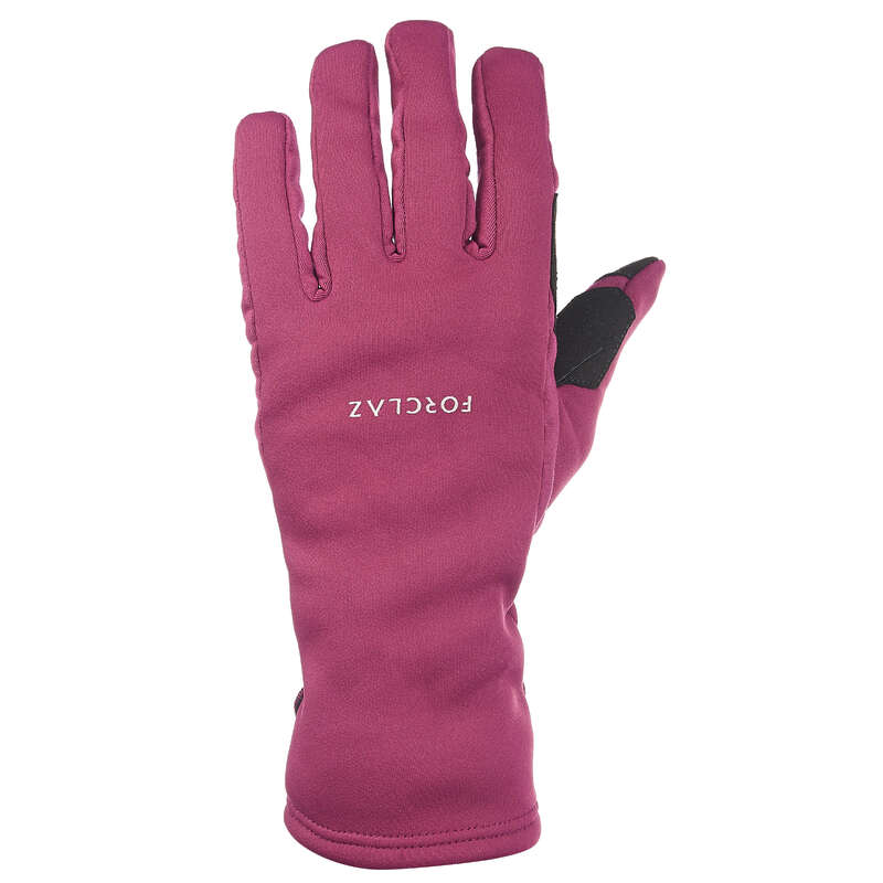 GLOVES, UNDERGLOVES, MITTENS HIKING/TREK Trekking - GLOVES TREK 500 - PURPLE FORCLAZ - Trekking