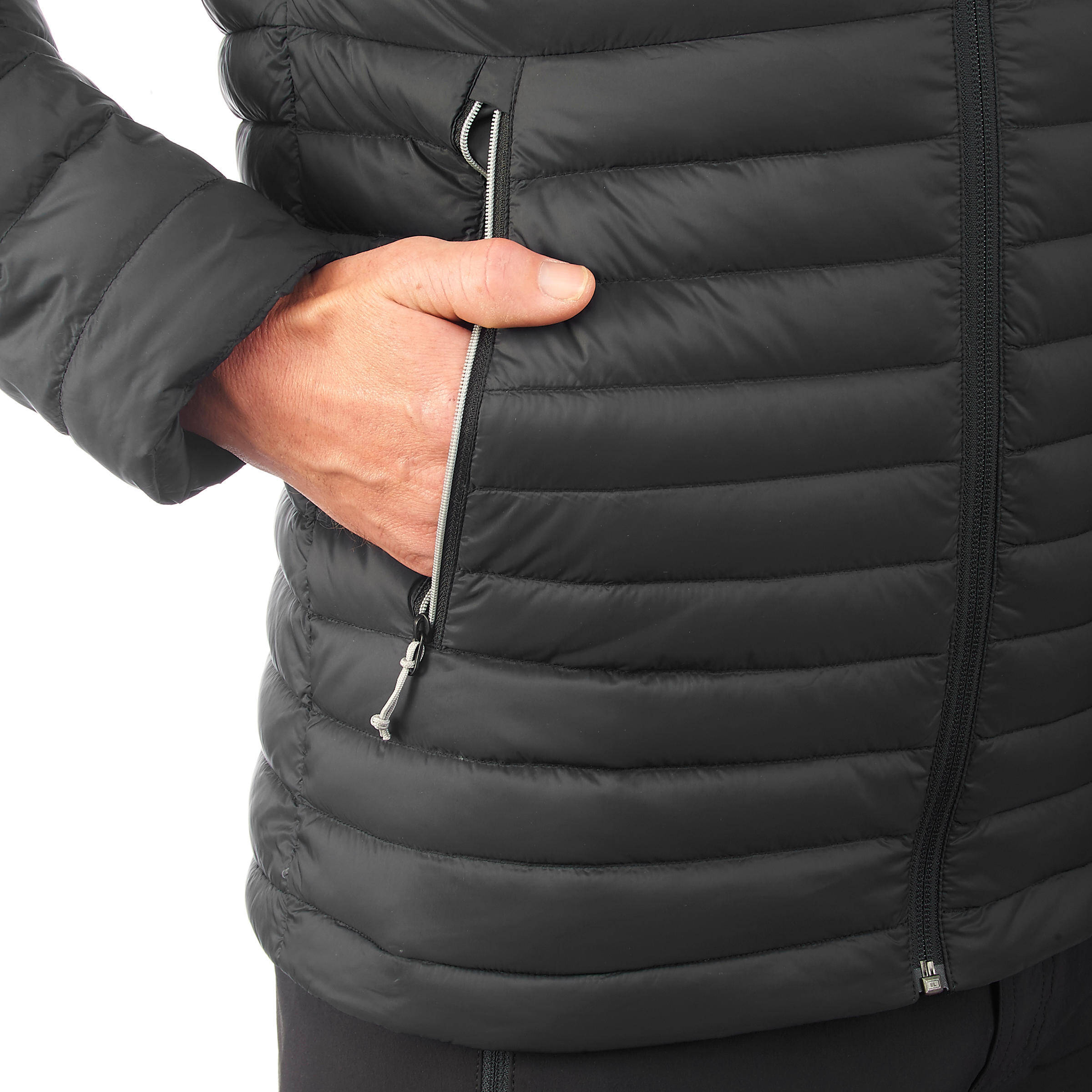 Men Puffer Down Jacket For Trekking MT100 -5°C  Black -  1