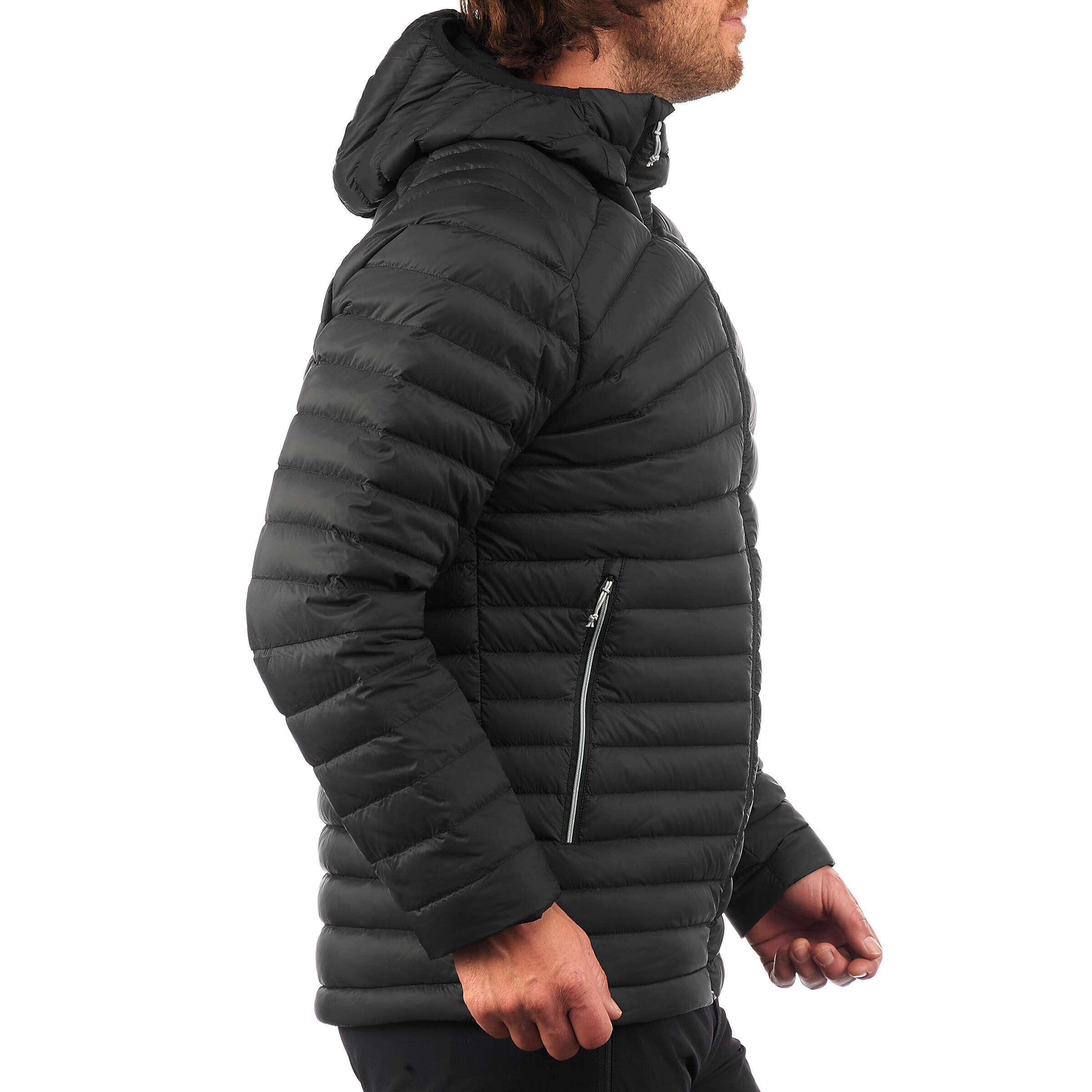 Men Puffer Down Jacket For Trekking MT100 -5°C  Black -  2