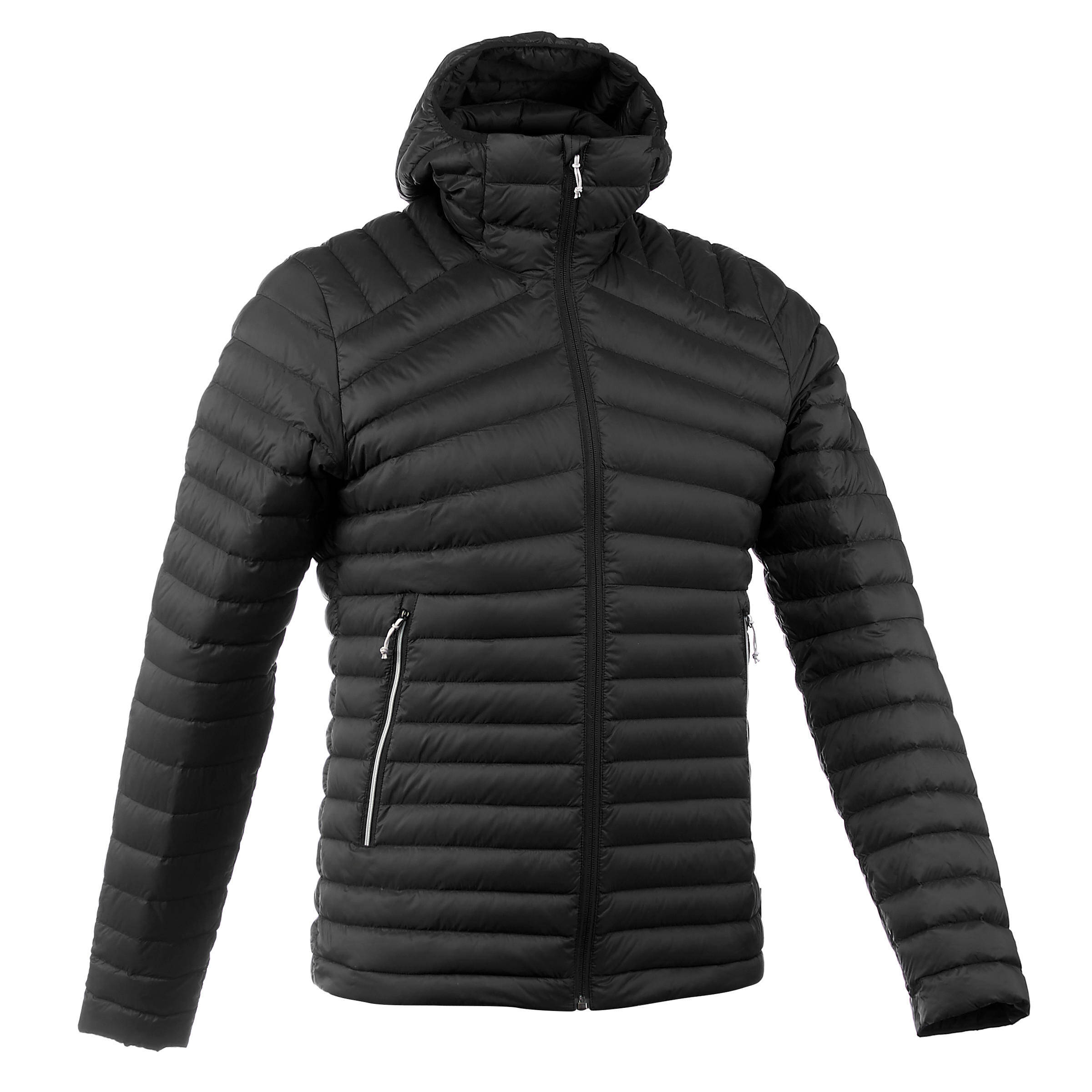Men Puffer Down Jacket For Trekking MT100 -5°C  Black -  3