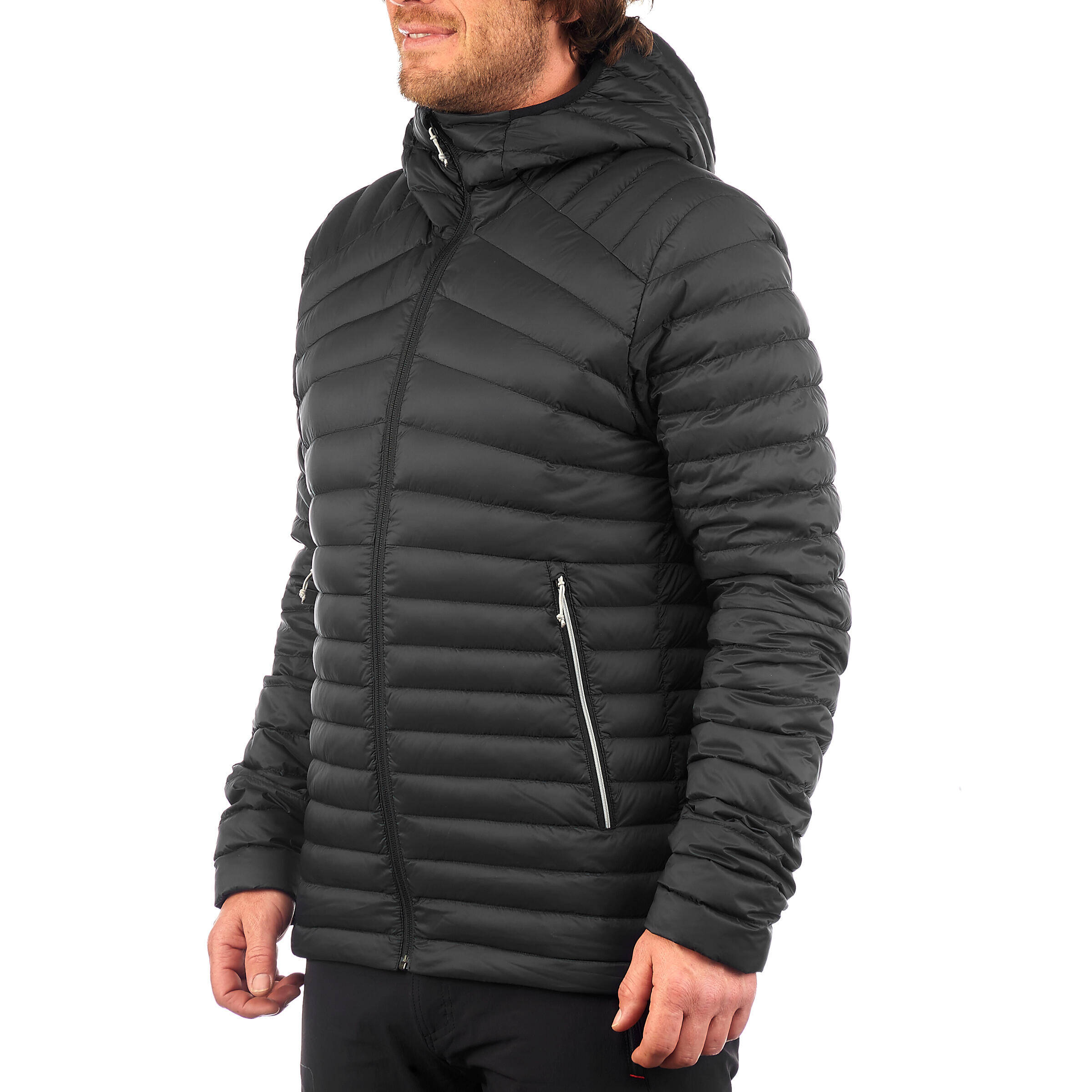 Men Puffer Down Jacket For Trekking MT100 -5°C  Black -  4
