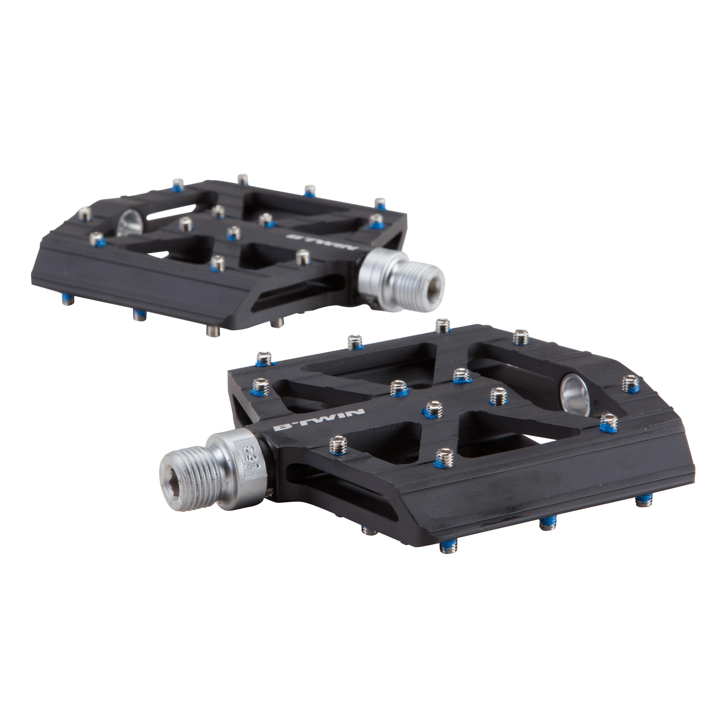 Aluminium Mountain Bike Platform Pedals 900 Black Decathlon