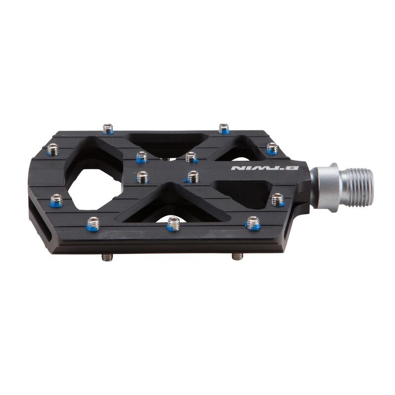 Pedale plate bicicletă MTB 900 Aluminiu Negru