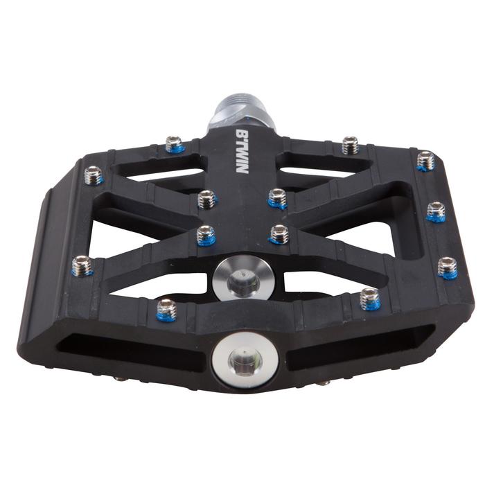PEDALES MTB FREERIDE ALUMINIO NEGRO B'twin Decathlon