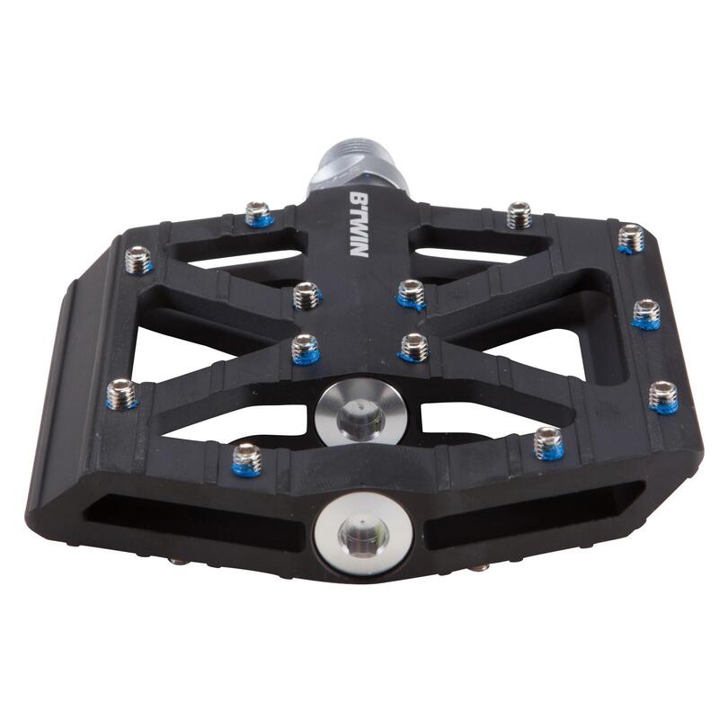 Pedale plate bicicletă MTB 900 Aluminiu Negru