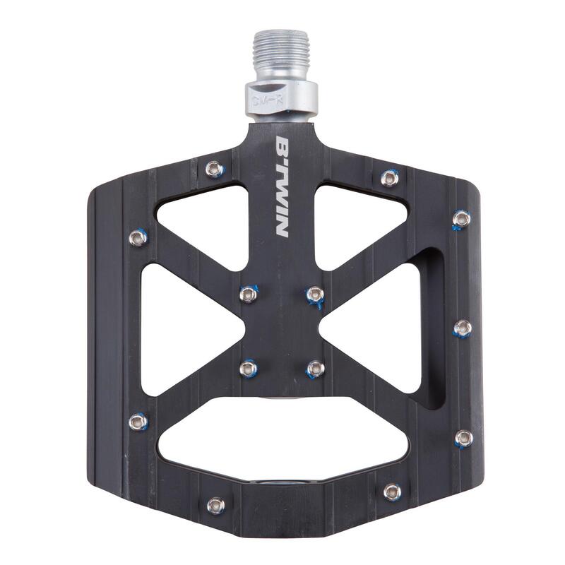 Aluminium Freeride Mountain Bike Pedals - Black