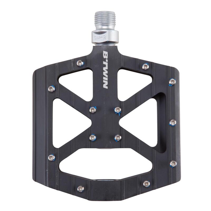 Pedale plate bicicletă MTB 900 Aluminiu Negru