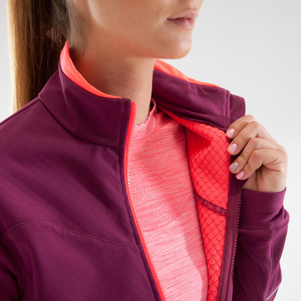 500 Women's Cycling Jacket - Purple/Pink