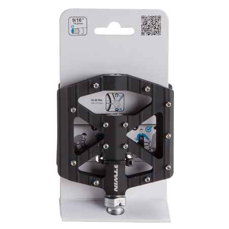 Aluminium Mountain Bike Platform Pedals 900 - Black