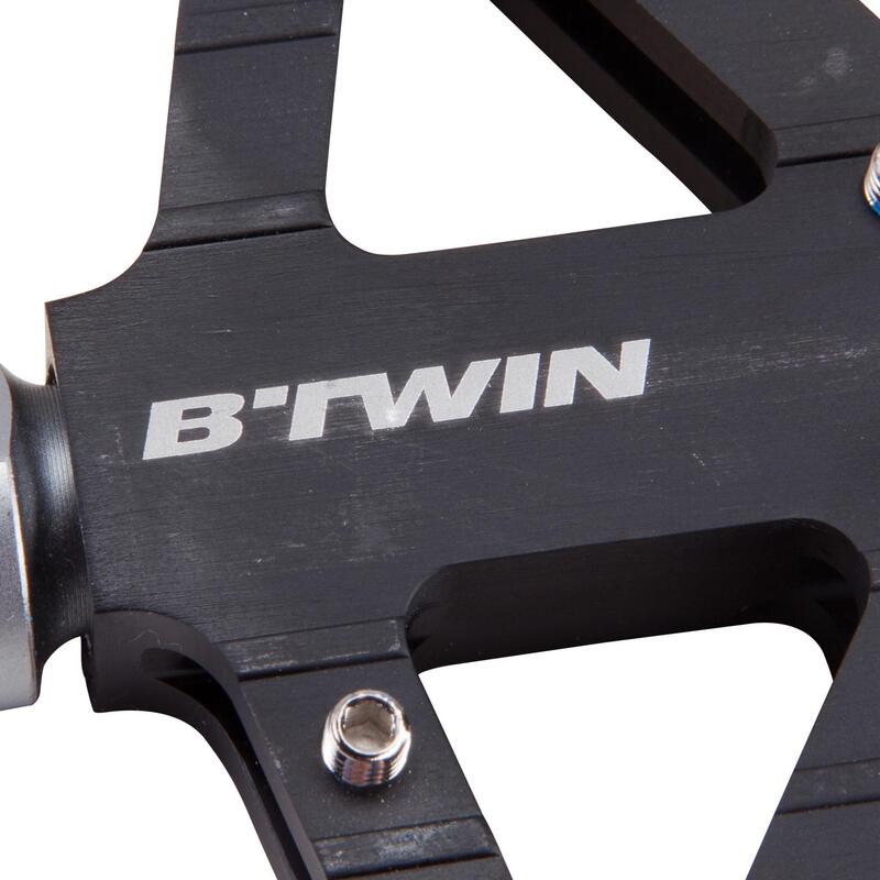 Pedale plate bicicletă MTB 900 Aluminiu Negru
