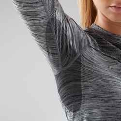 500 Women's Long-Sleeved Cycling Base Layer - Grey