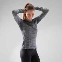 500 Women's Long-Sleeved Cycling Base Layer - Grey