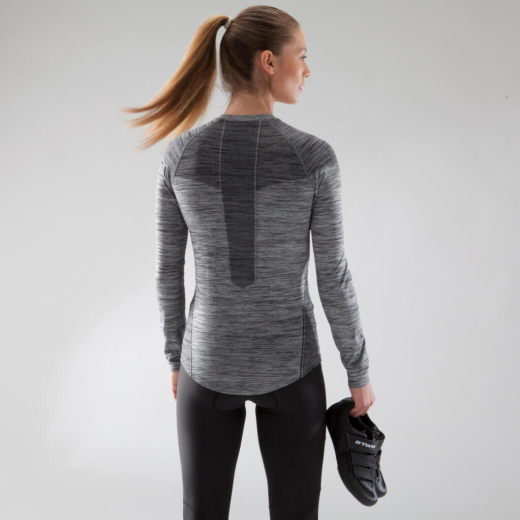 Triban 500, Long Sleeved Cycling Base Layer, Women's