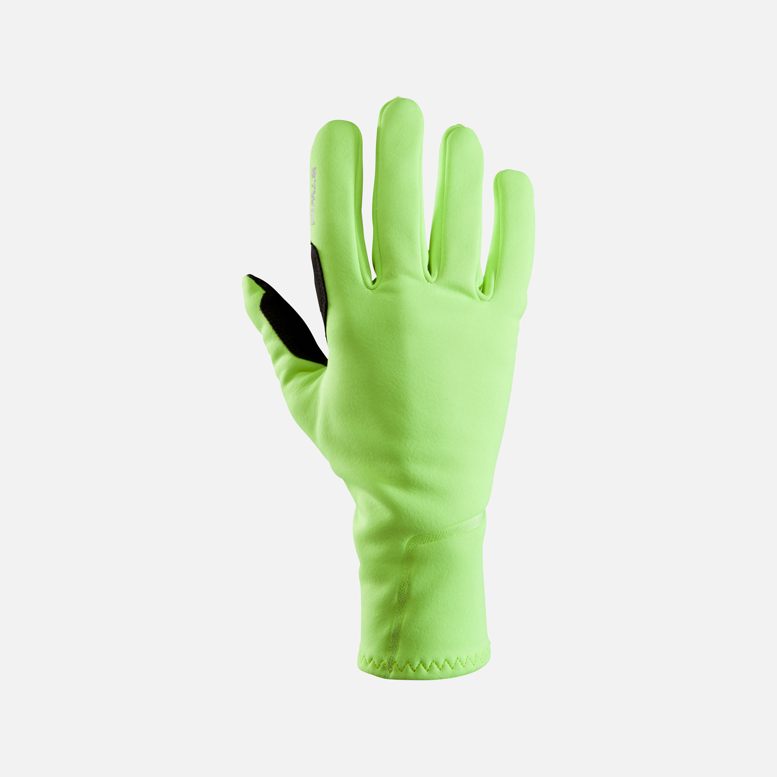 Gants vélo hiver adulte Optimiz G552 long jaune fluo/noir