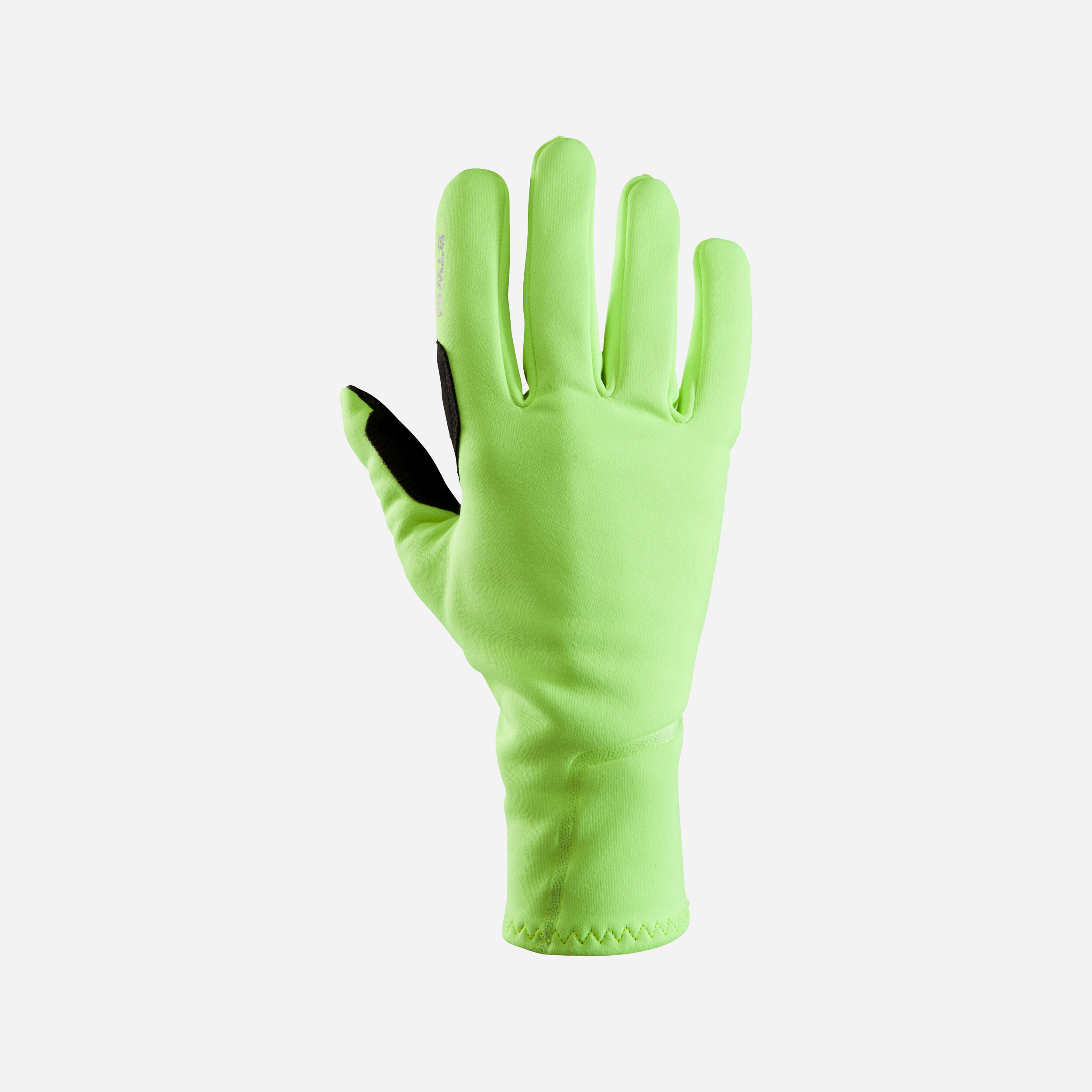 Spring/Autumn Cycling Gloves 500 - Neon Yellow 1/4