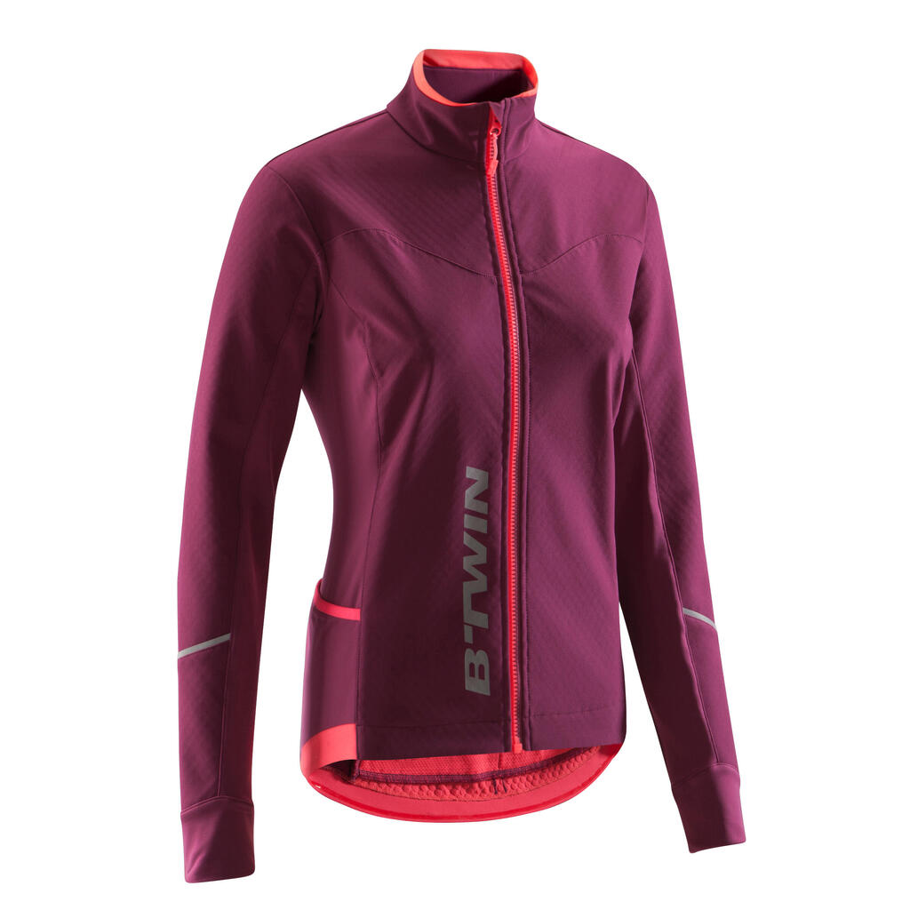 500 Women's Cycling Jacket - Purple/Pink