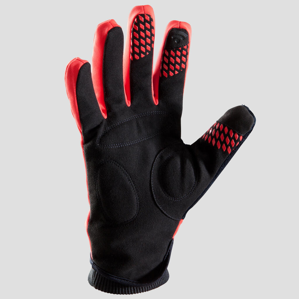 Fahrradhandschuhe 500 kühles Wetter orange
