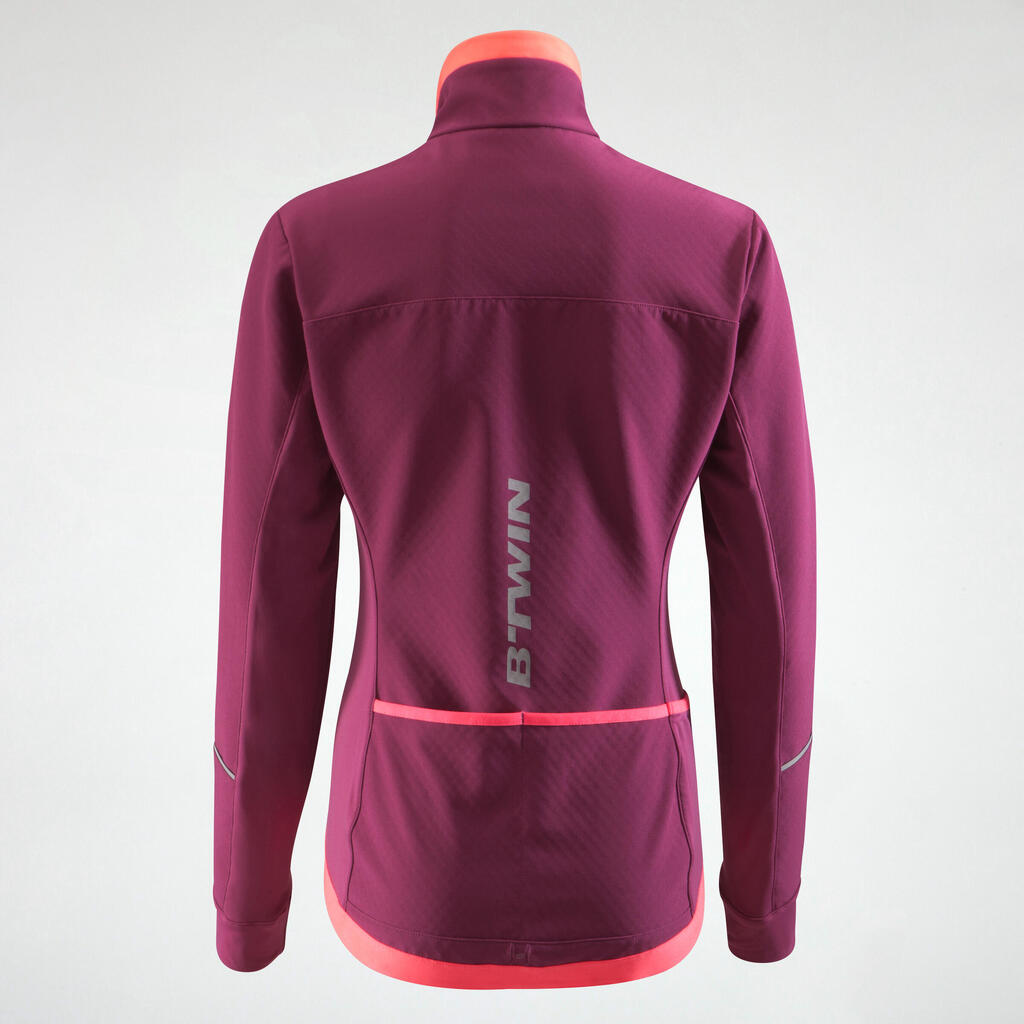 500 Women's Cycling Jacket - Purple/Pink