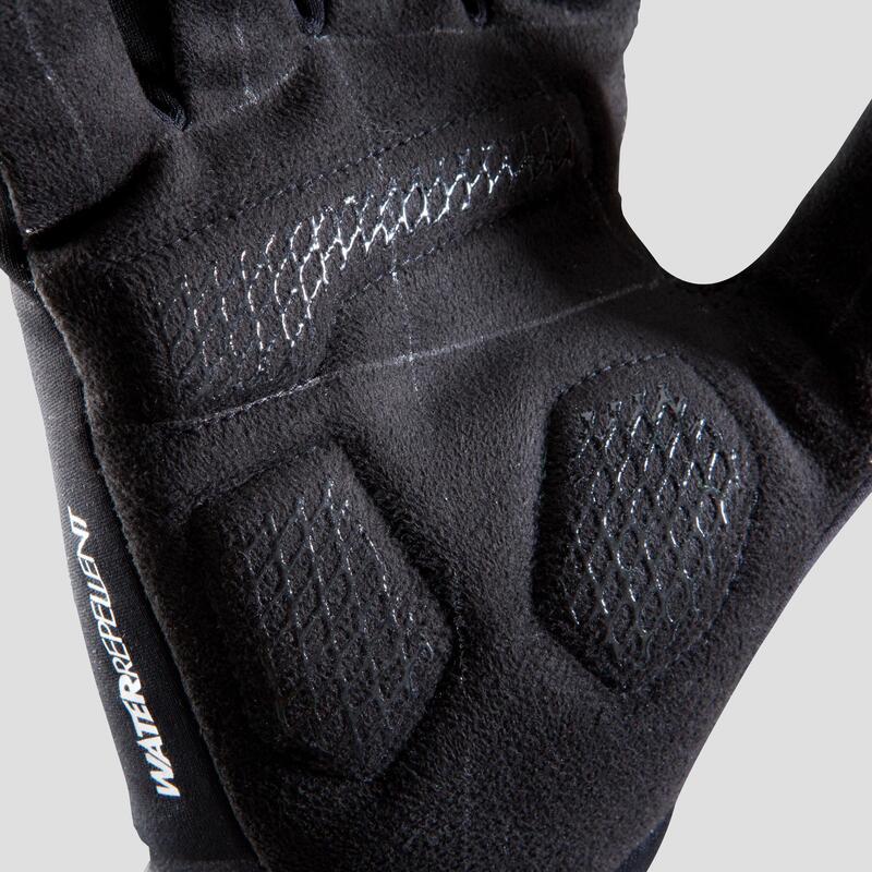 GANTS DE VELO 500 MI-SAISON NOIR