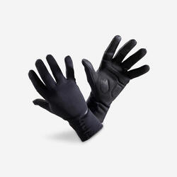 GANTS DE VELO 500 MI-SAISON NOIR