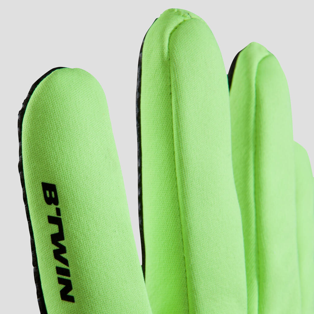Fahrrad-Winterhandschuhe 500 neongelb