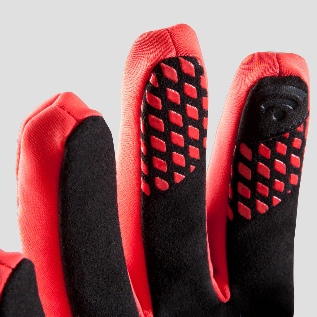Fahrradhandschuhe 500 kühles Wetter orange