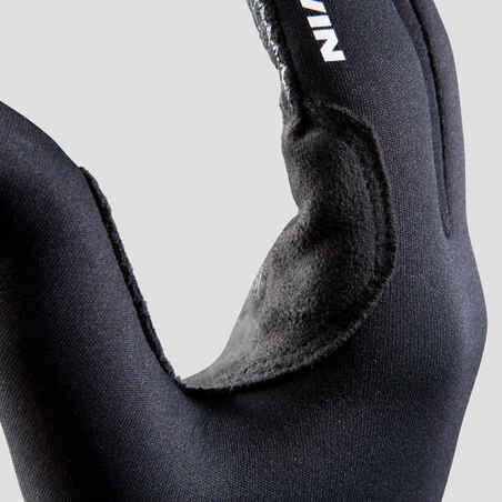 Ανοιξιάτικα/φθινοπωρινά γάντια ποδηλασίας 500 - Μαύρο