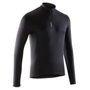 Men's Road Cycling Long-Sleeved Jersey Essential - Black