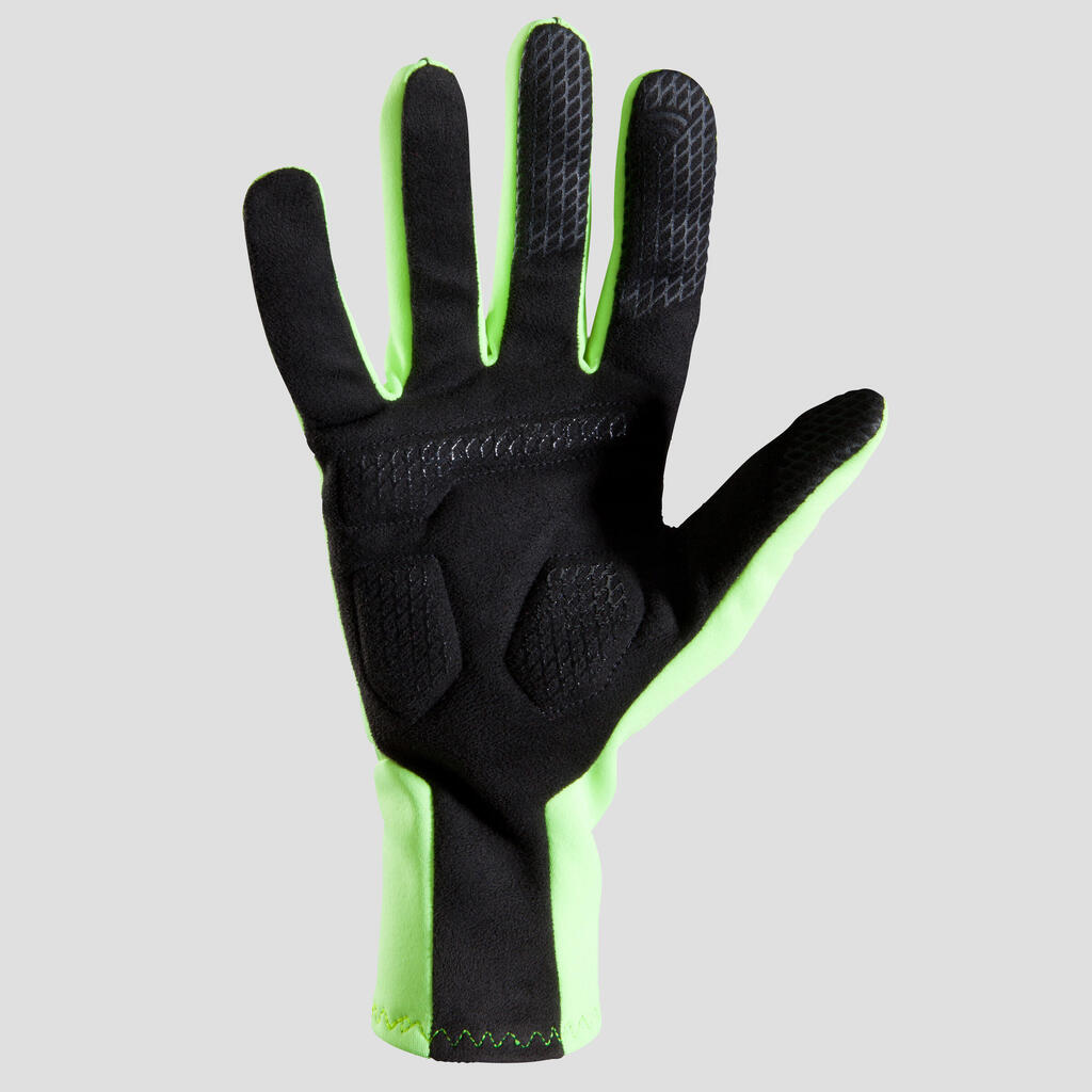 Fahrrad-Winterhandschuhe 500 neongelb