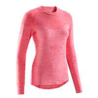 500 Women's Long-Sleeved Cycling Base Layer - Pink