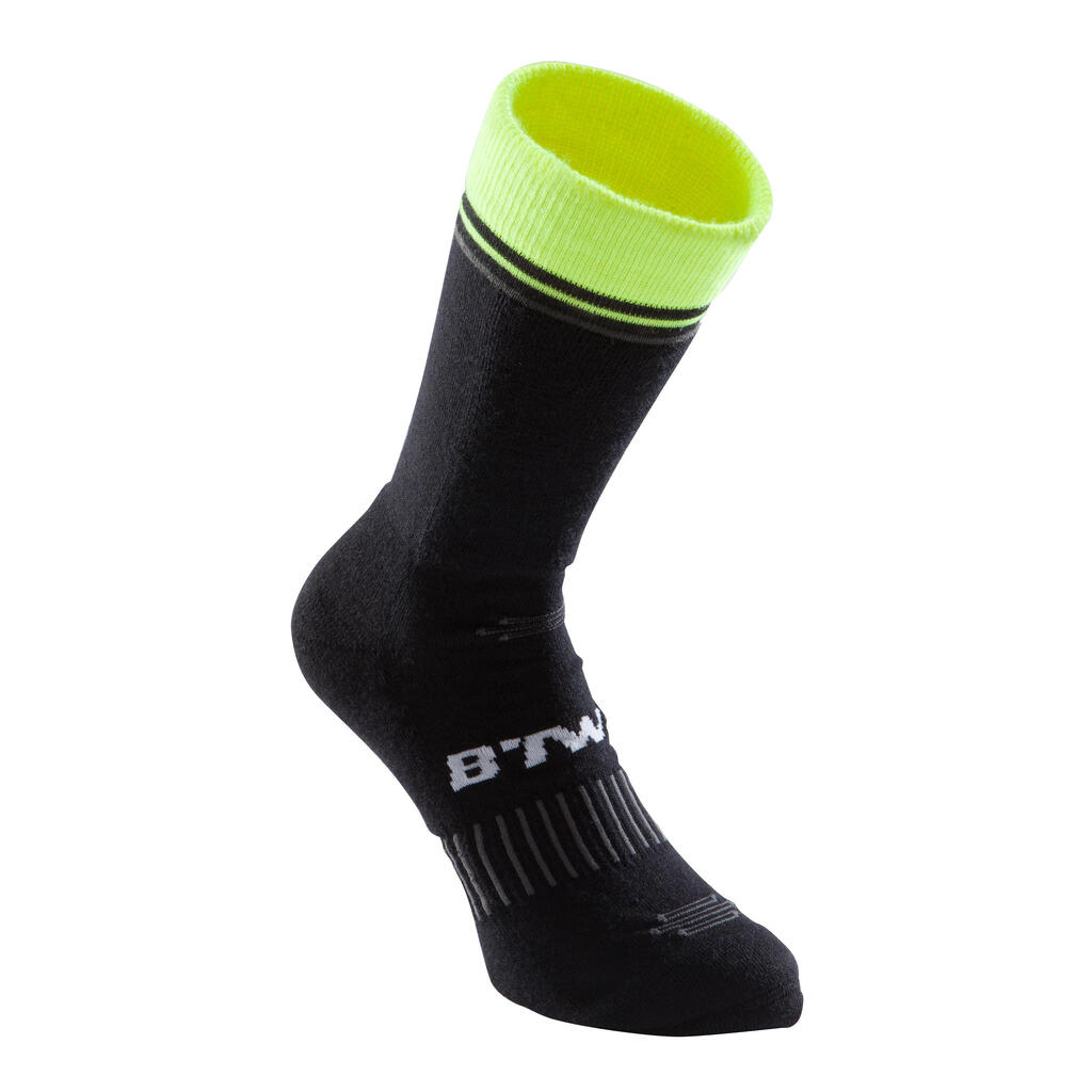 900 Winter Cycling Socks - Black/Yellow