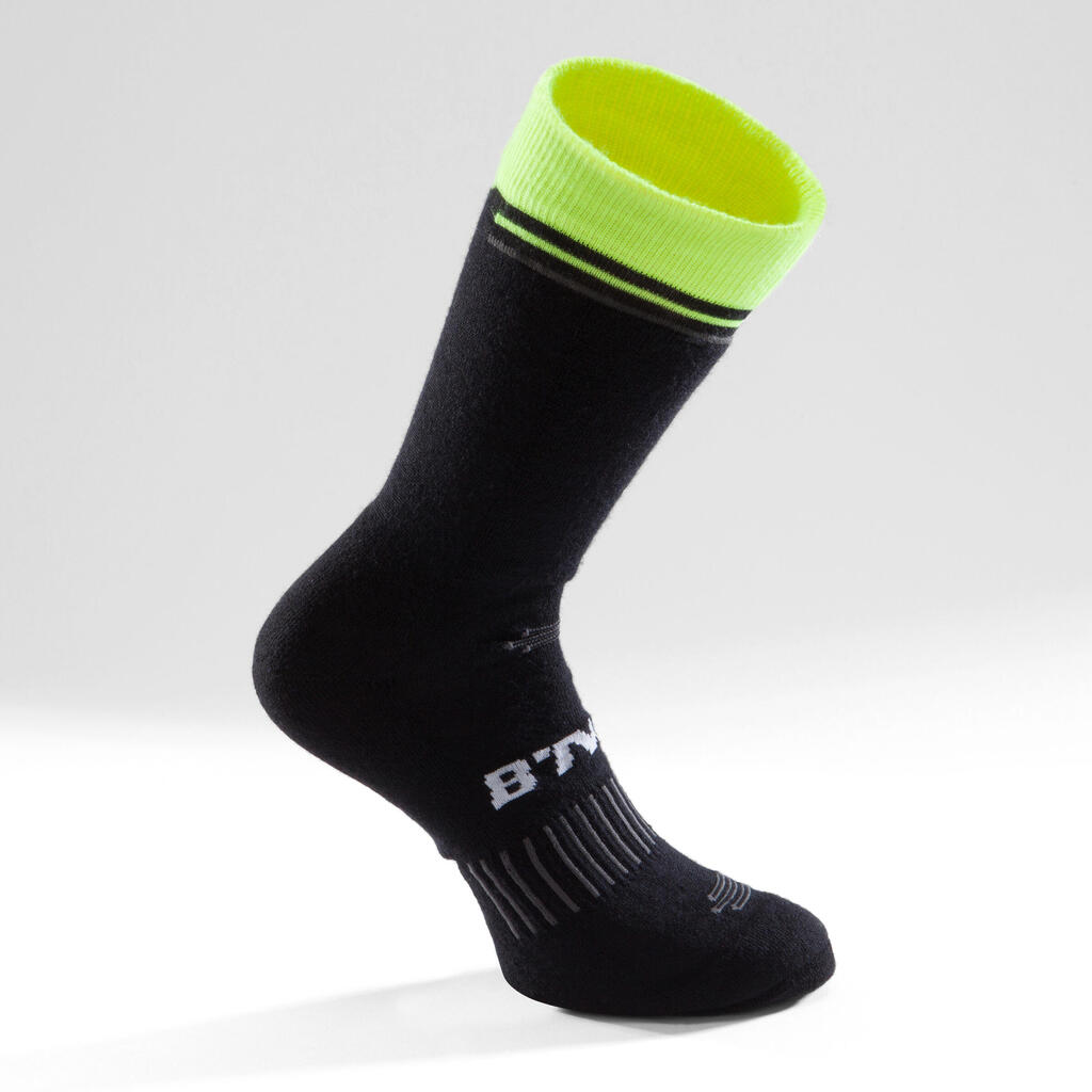 900 Winter Cycling Socks - Black/Yellow