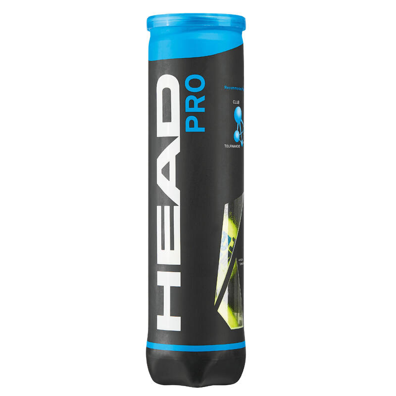 Tennisballen Head Pro 4 stuks geel