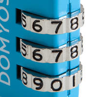 מנעול קומבינציה - כחול