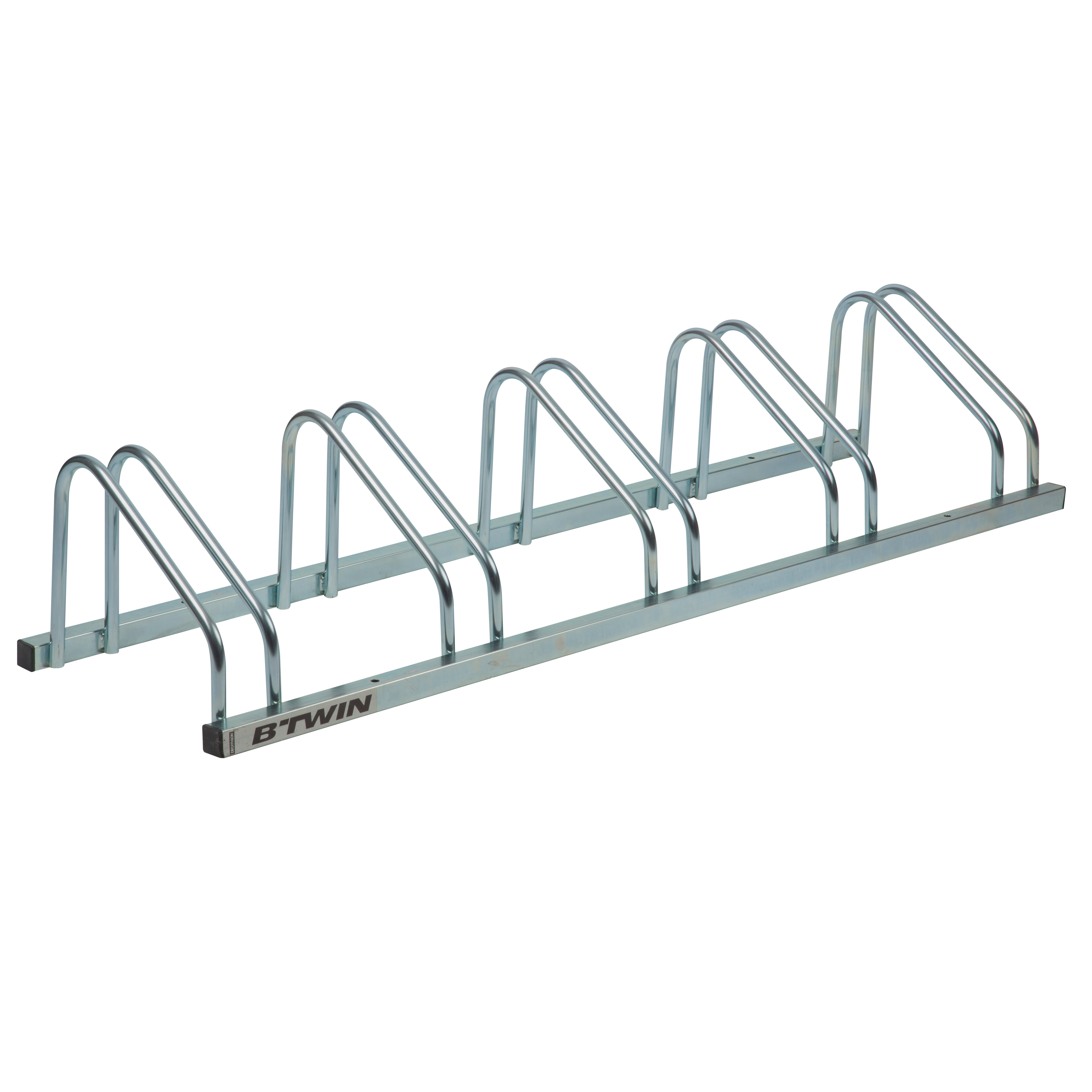 Aparcamiento para Bicicletas HOMCOM 145x33x27 cm Plata