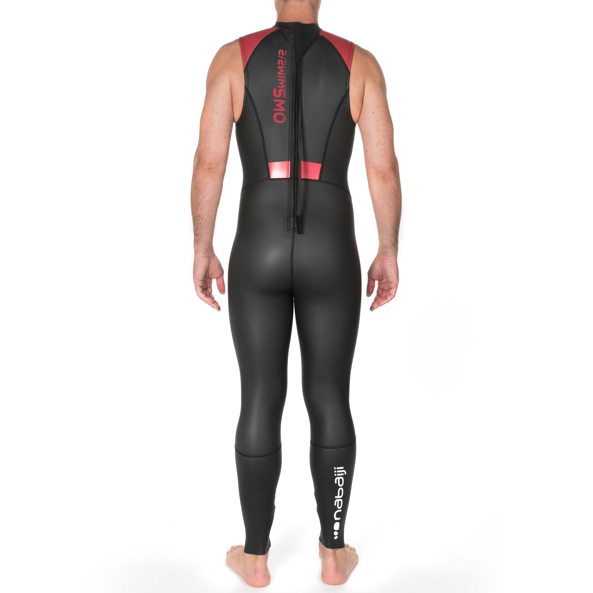 Fato de natação neopreno sem mangas OWS 500 2/2 mm homem águas abertas 3/10