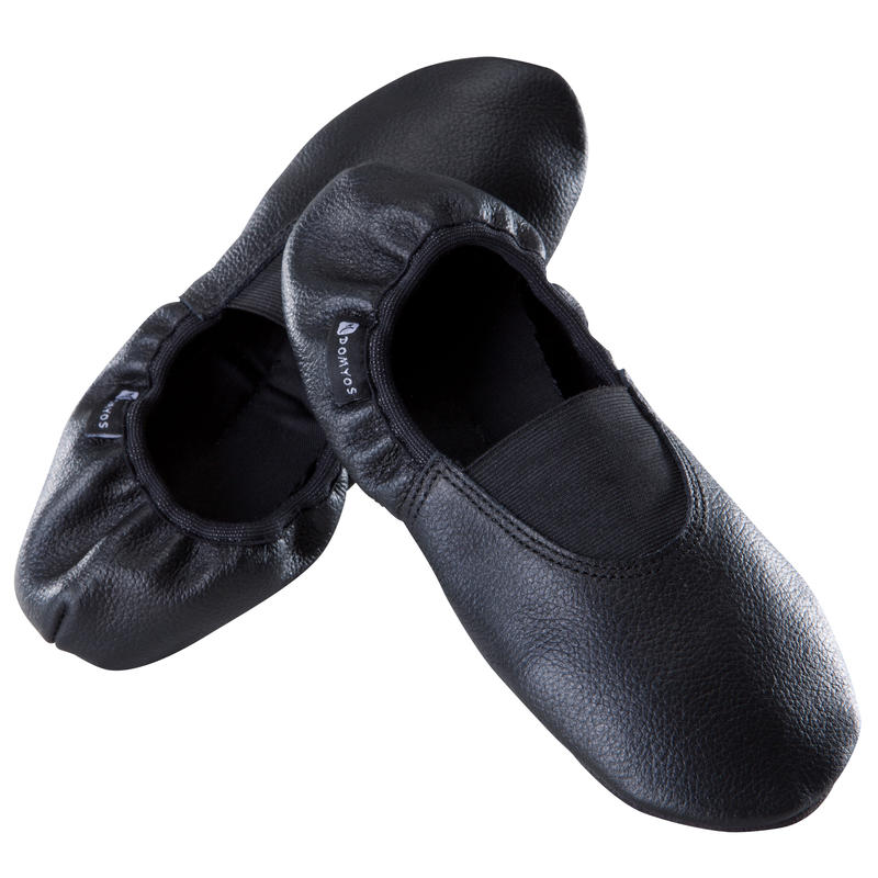 520 Leather Artistic Gymnastics Shoes Black Decathlon