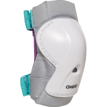 Kids' Inline Skate Protectors Play - White/Turquoise