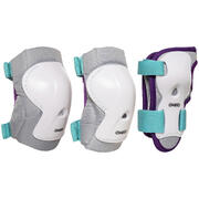 Kids' Inline Skate Protectors Play - White/Turquoise
