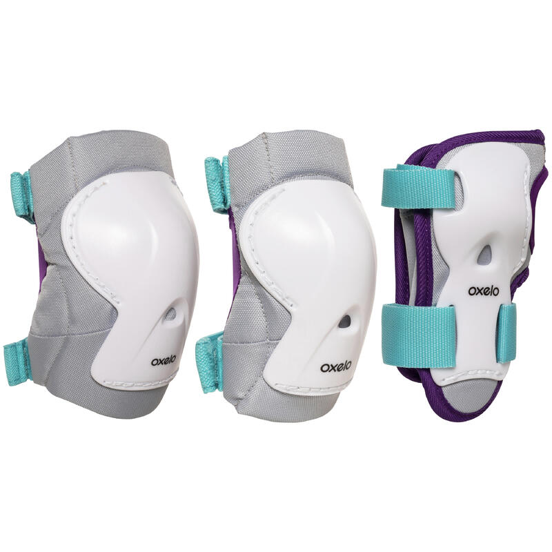 Çocuk Paten / Kaykay / Scooter 3x2 Destek Seti - Pembe - PLAY