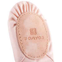 Split-Sole Canvas Demi-Pointe Shoes - Salmon Pink